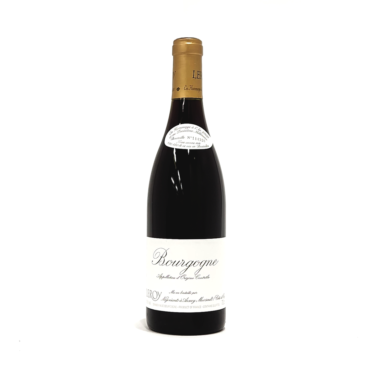 Maison Leroy Bourgogne Rouge Millennium Edition (yellow cap)